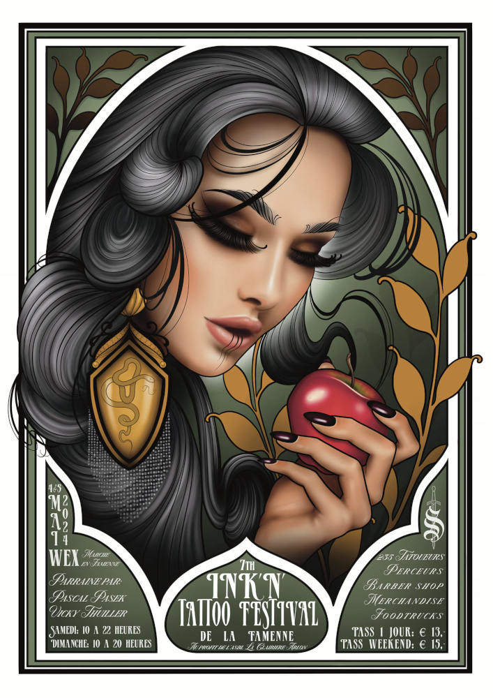 affiche convention tatouage